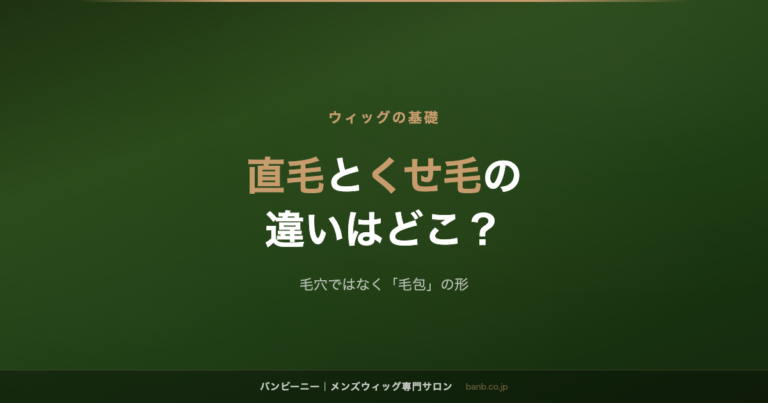直毛とくせ毛の 違いはどこ？